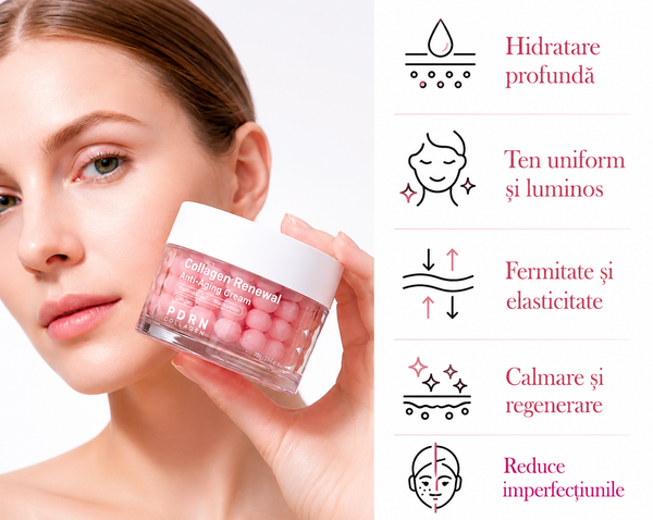 Cremă Facială cu PDRN și Capsule de Colagen